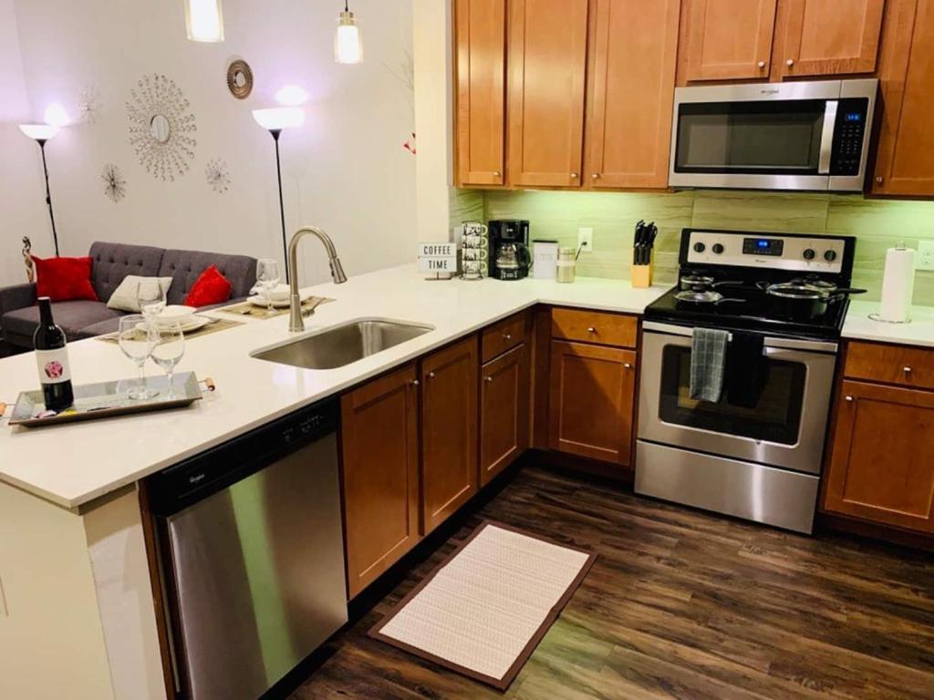 Downtown Apt Free Parking - Pool - Gym - Fully Kitchen Houston Luaran gambar