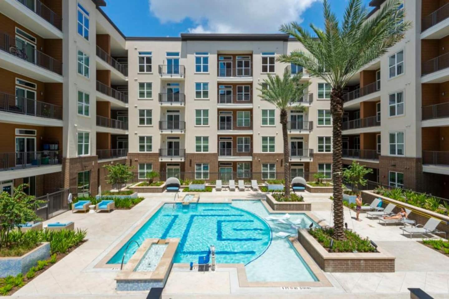 Downtown Apt Free Parking - Pool - Gym - Fully Kitchen Houston Luaran gambar